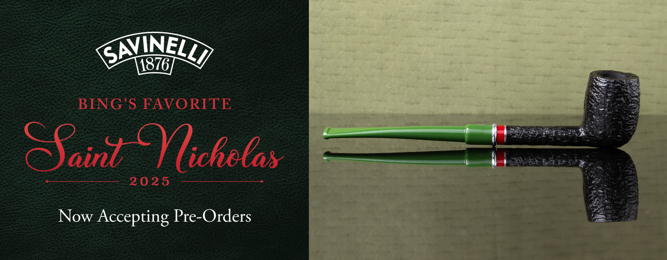 Savinelli Bing’s Favorite St. Nicholas Pipes 2025 | Pre-Order Now